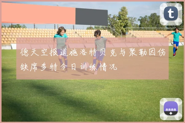 德天空报道施洛特贝克与聚勒因伤缺席多特今日训练情况